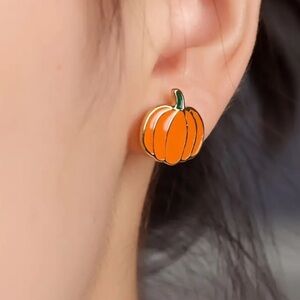NEW Pumpkin stud Earrings Fall Season - Boutique